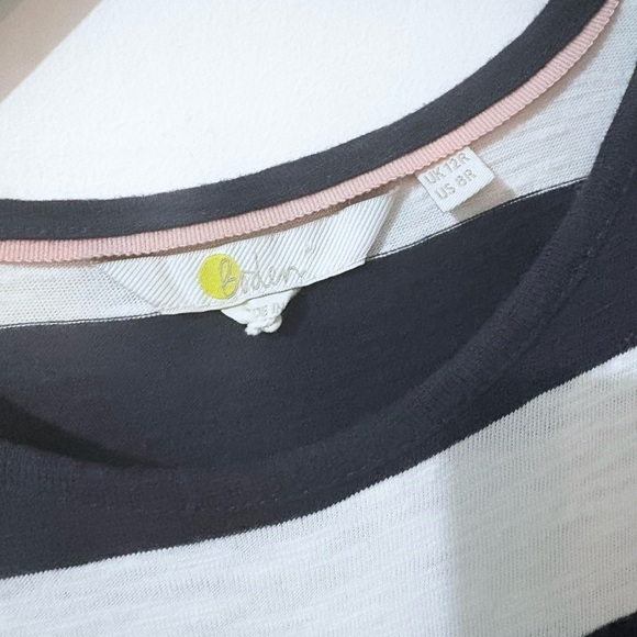 Boden Glorious British Striped Navy & White True Maxi Dress Sleeveless Pockets 8 - Picture 3 of 7